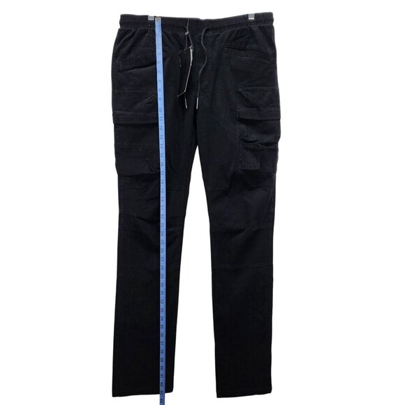 Decibel Mens Cargo Jogger Pants Utility Elastic Waist Size XL Black New - Picture 5 of 11